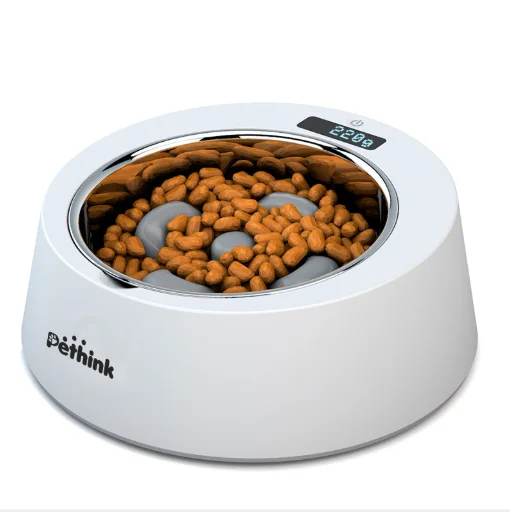 Comedero para perro con anti-reflujo con pesa digital